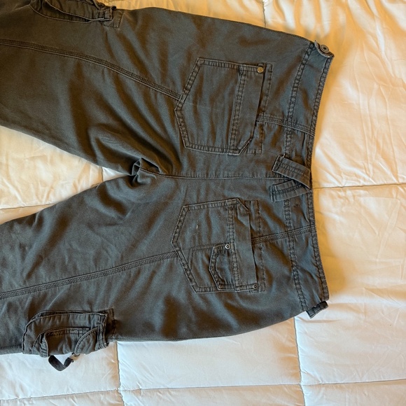 Vintage Dark Grey Convertible Festival Cargo Pants - Picture 5 of 10